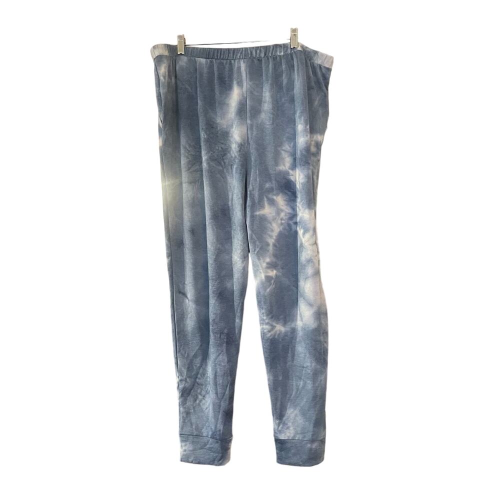 Keren Heart TyeDye Jogger Lounge Pants Woman’s Sz L Athleisure Sporty - Picture 8 of 9